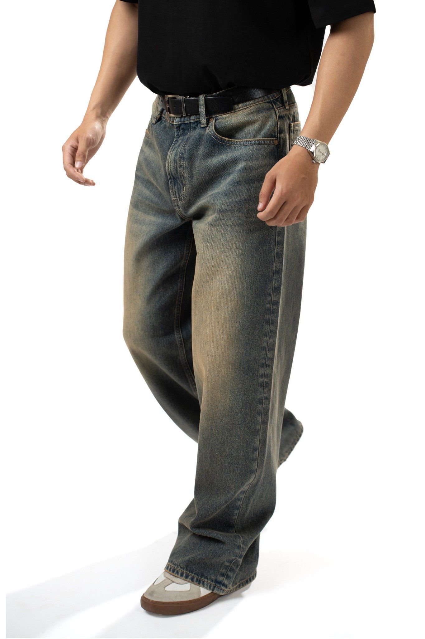 QUẦN DÀI NAM DENIM  MÀU VINTAGE FORM RELAX - 125MD3080F2