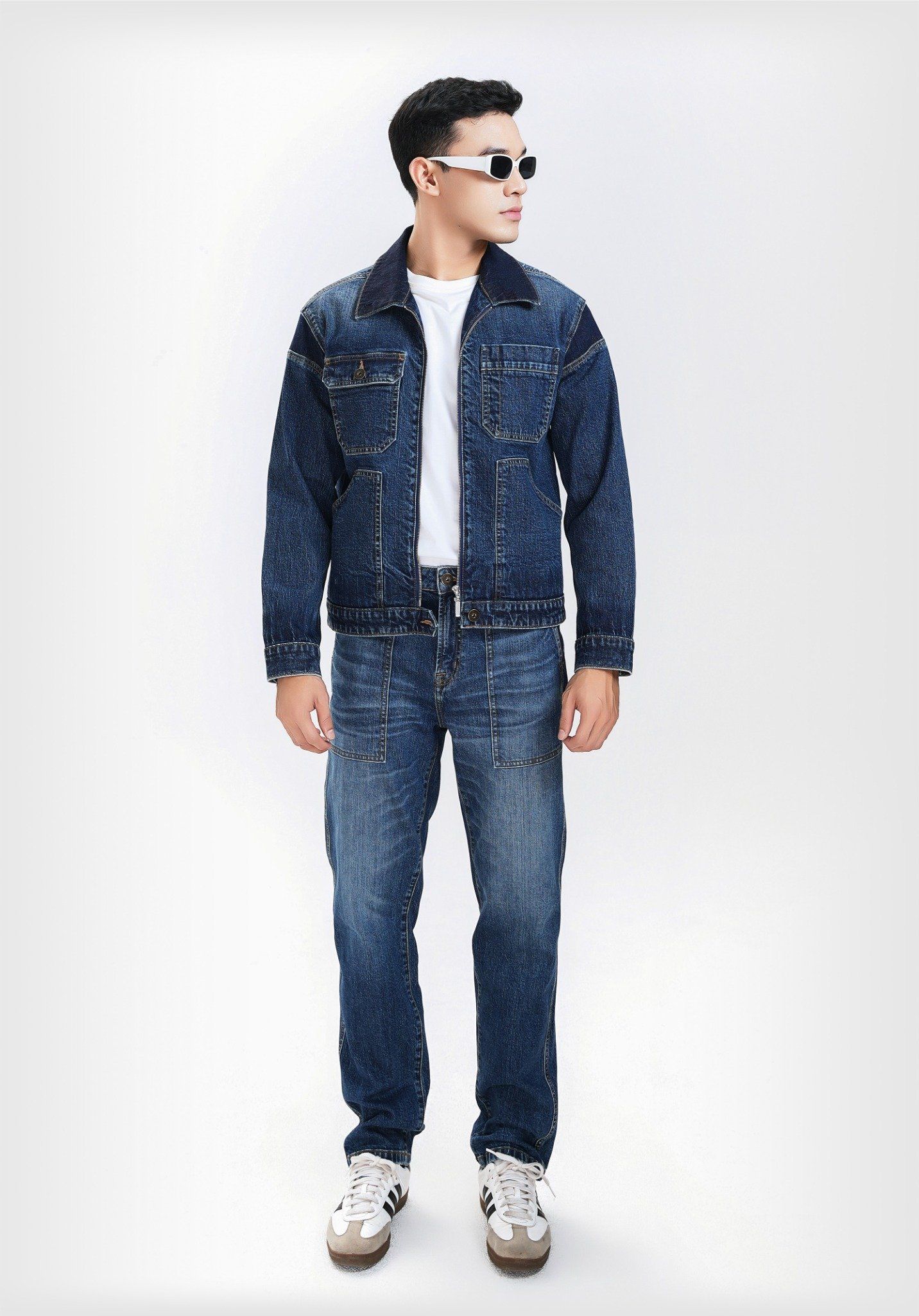 Áo Khoác Nam Dáng Vừa Dây Kéo. Men's Slim Fit Zipper Jacket - 124MD4044F2