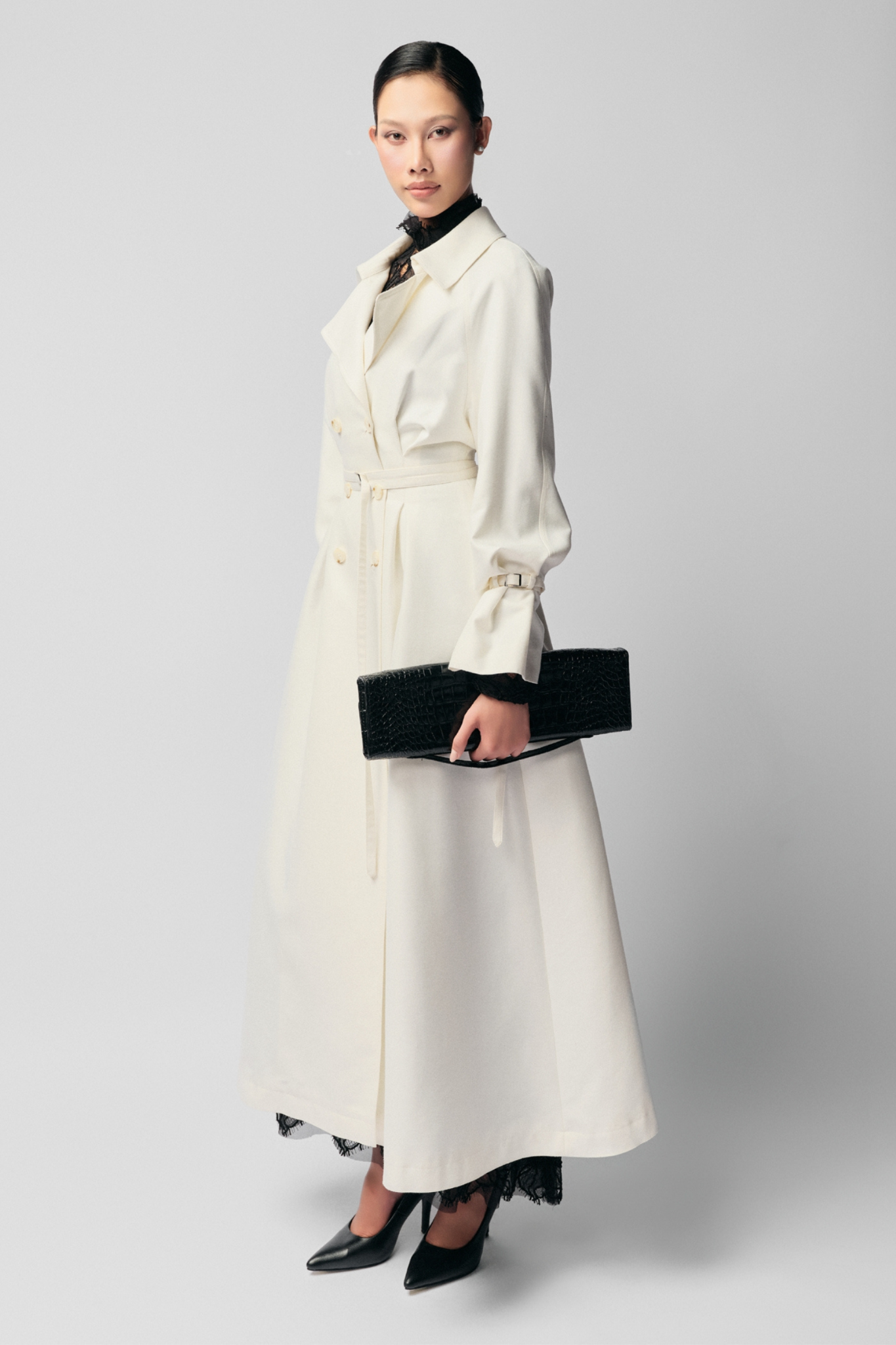 MAELLA WOOL SILK BELT