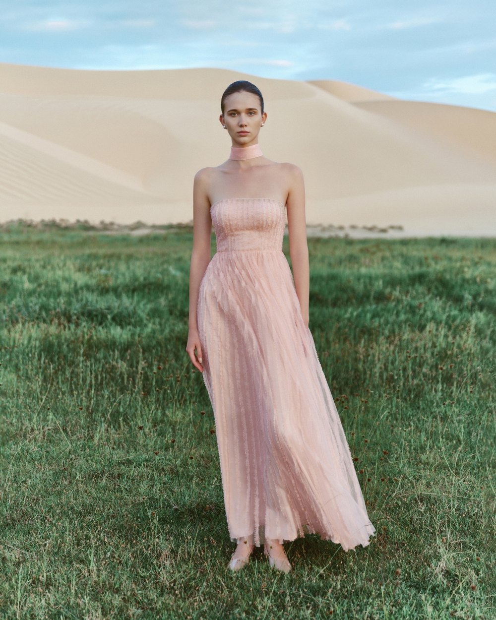  CELESTIAL STRIPES GOWN DRESS 