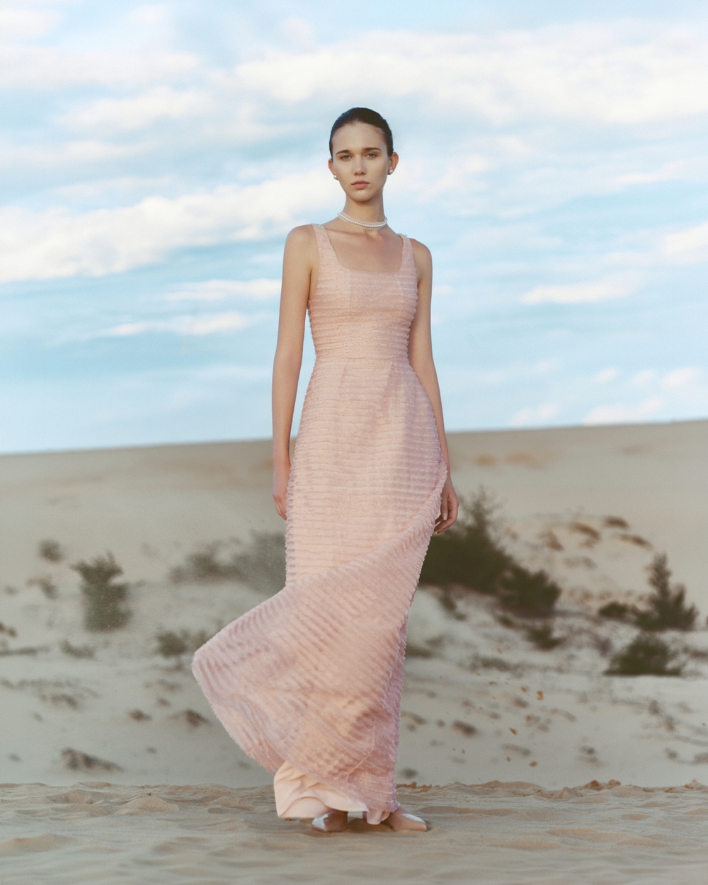  ALESSIA LAYERING EMB DRESS 