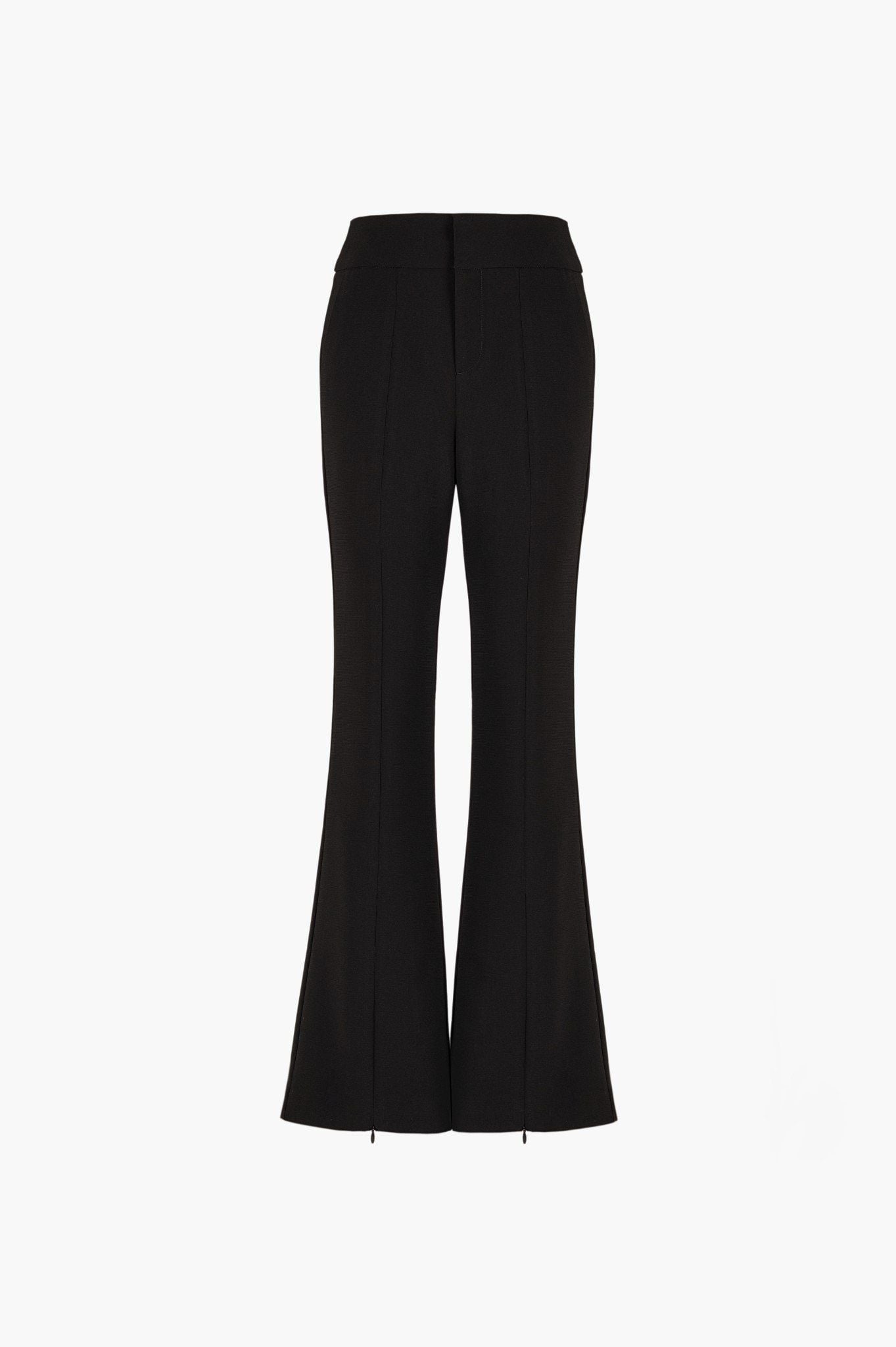 FRONT SLIT STRAIGHT-LEG PANTS