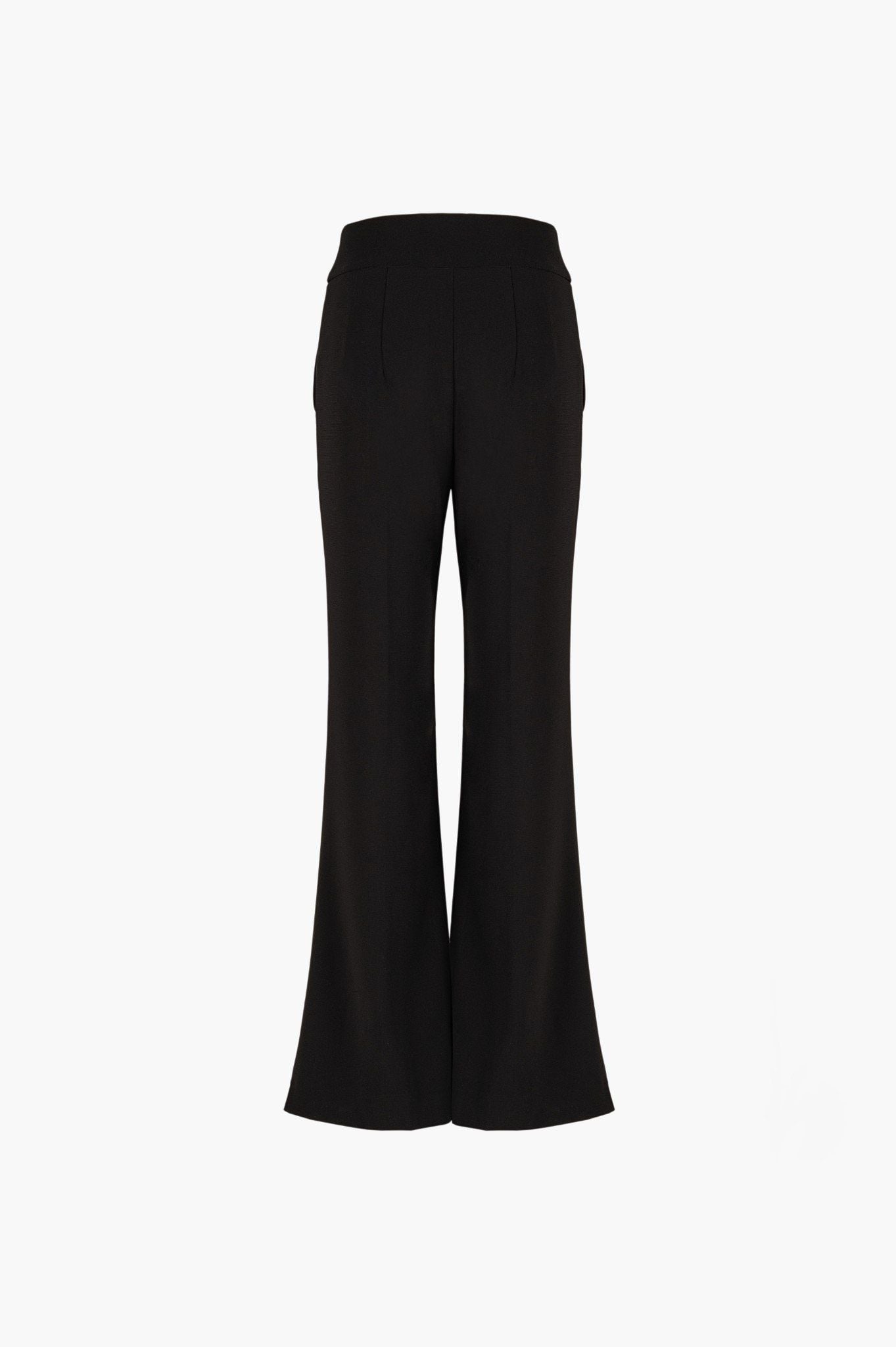 FRONT SLIT STRAIGHT-LEG PANTS
