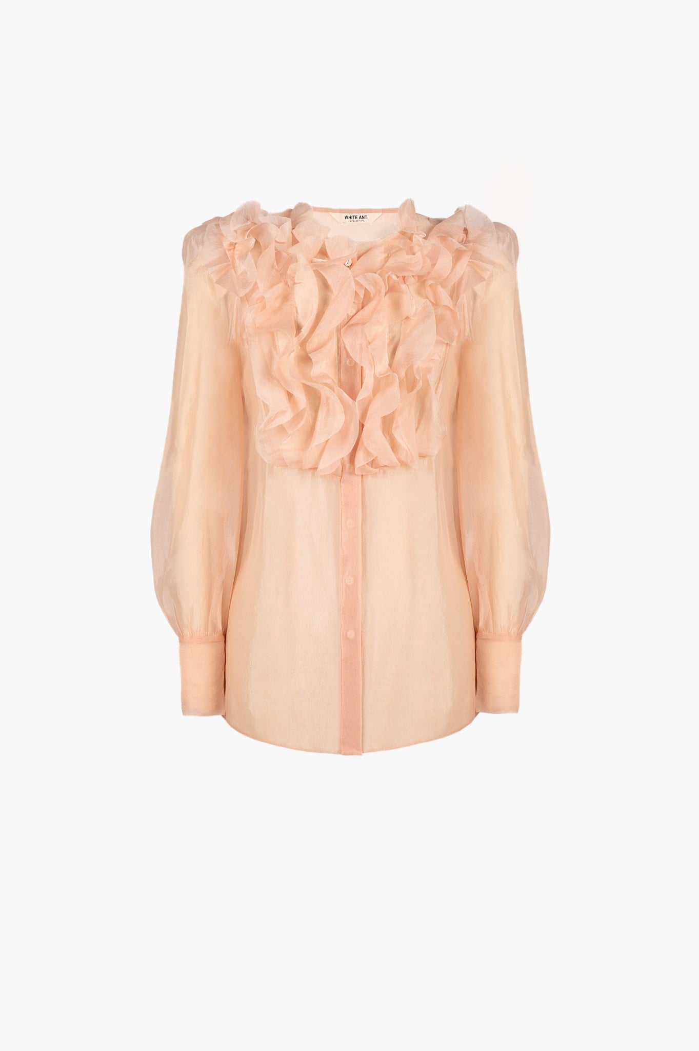  CELINA CASCADE COLLAR BLOUSE 
