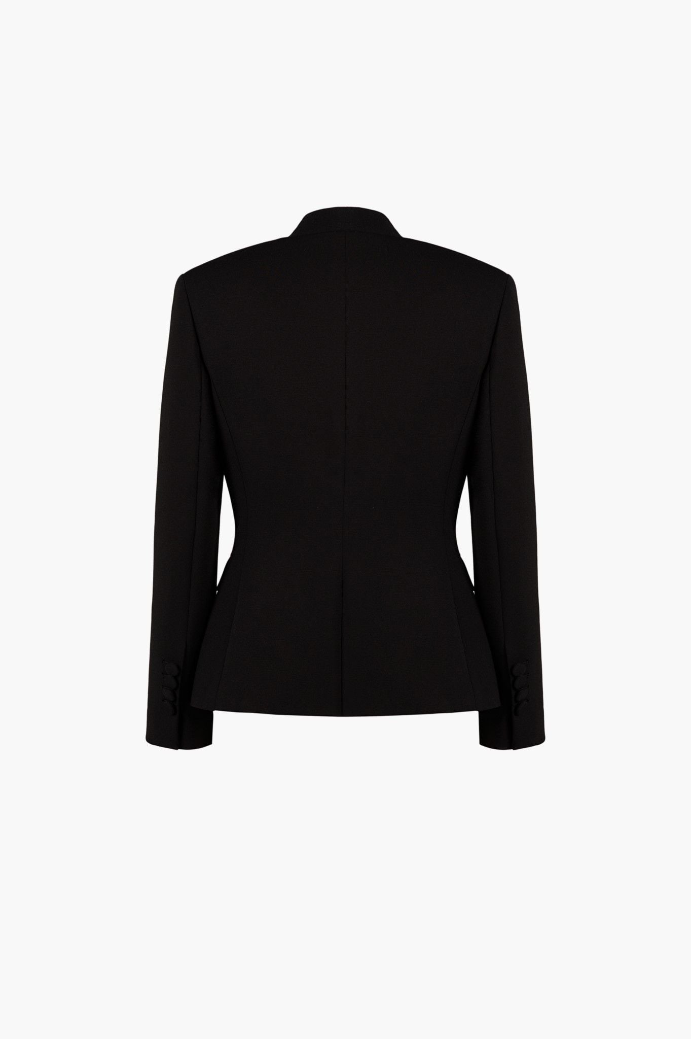 HAZEL SINGLE- BREASTED COLLARLESS BLAZER