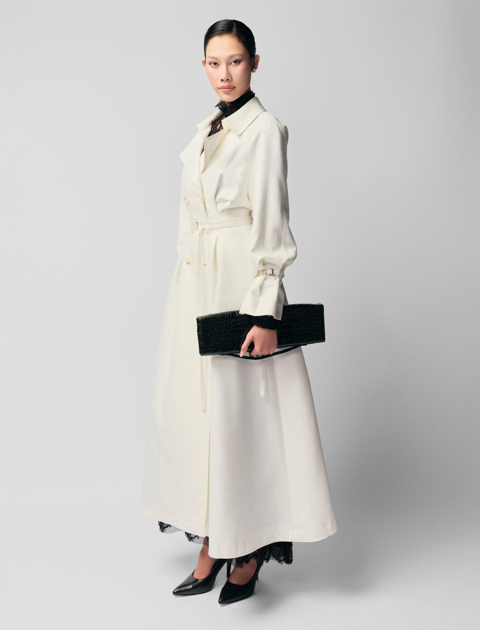 MAELLA WOOL SILK BELT