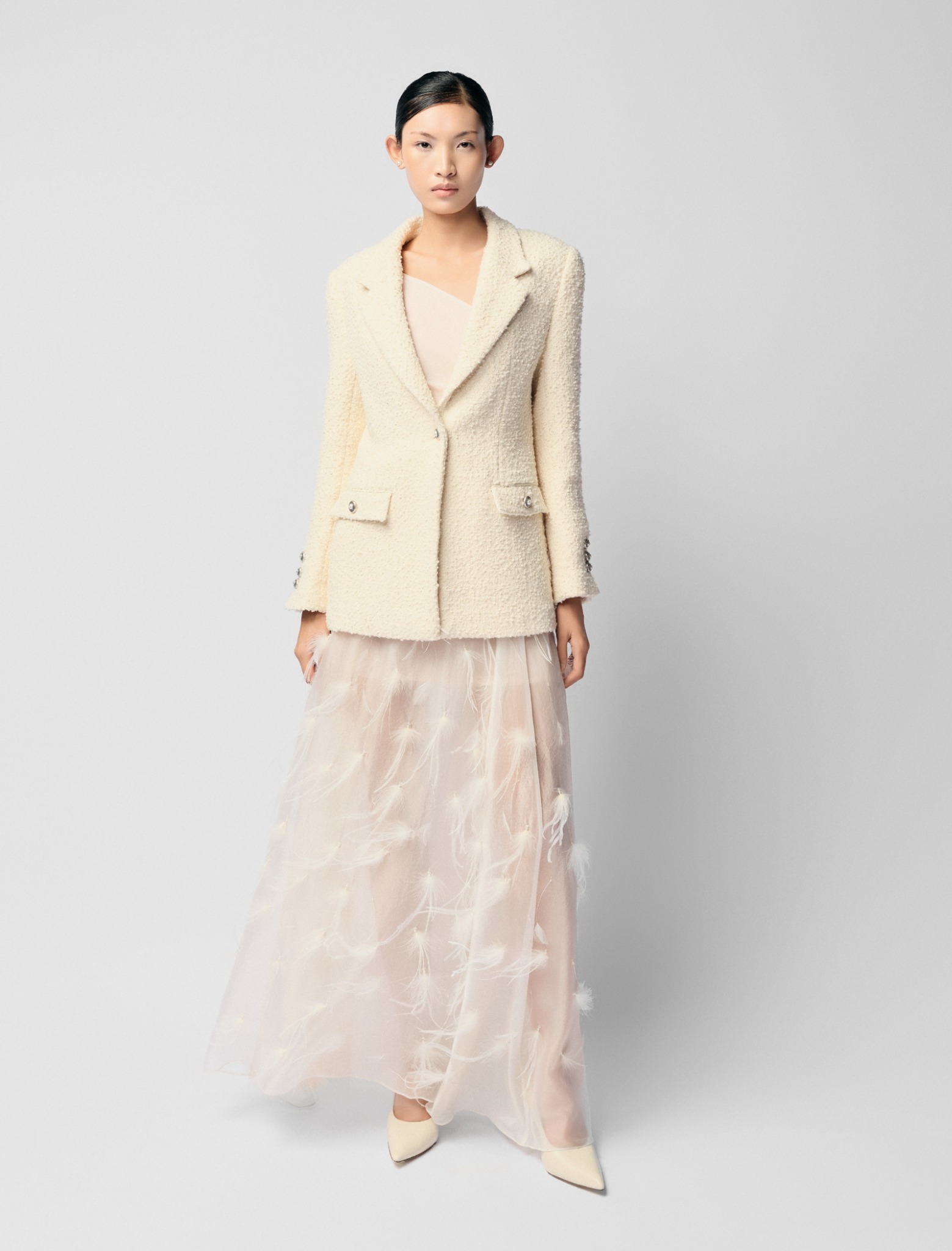  STELLA WOOL- BLEND TWEED JACKET 