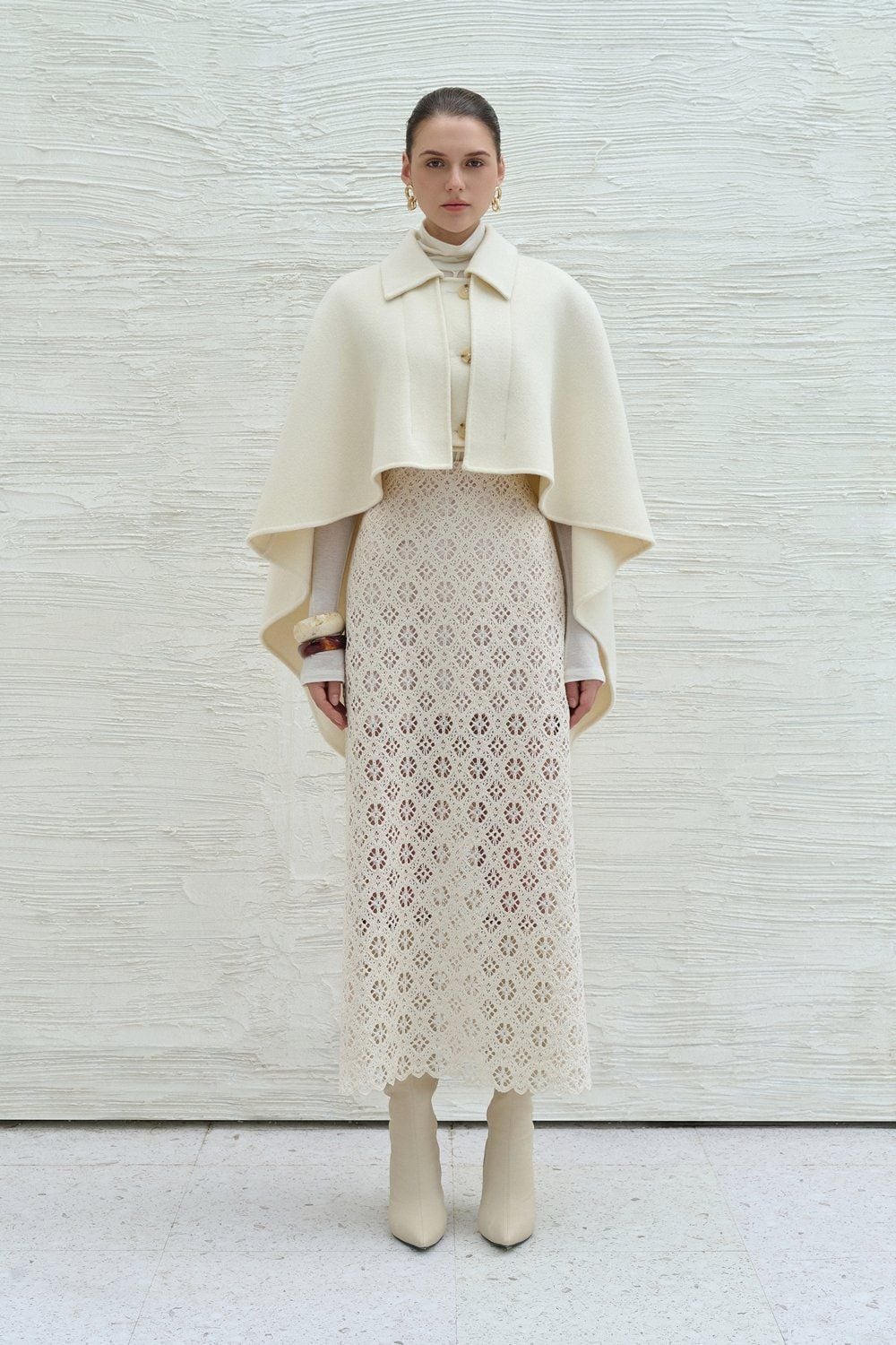CONAL LACE MIDI SKIRT