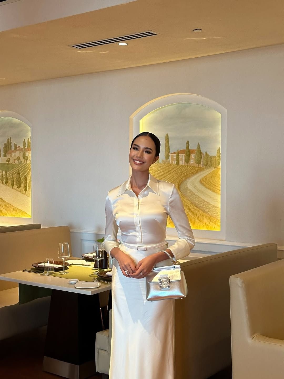 Miss World 2025 Opal Suchata X AUDREY DAY DRESS