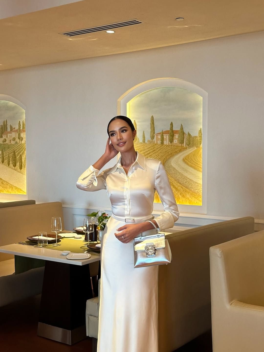 Miss World 2025 Opal Suchata X AUDREY DAY DRESS