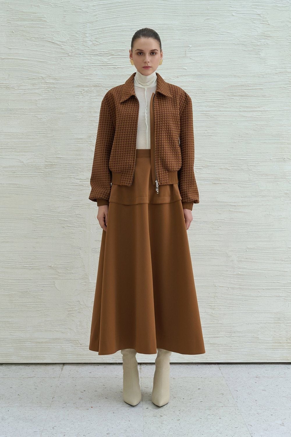 ISLA LEATHER MAXI SKIRT