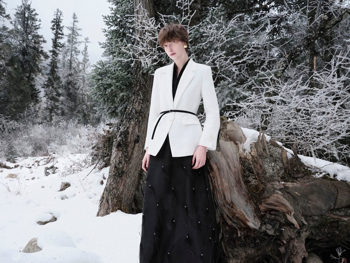 ODILE DOUBLE-LAYER NECK BLAZER