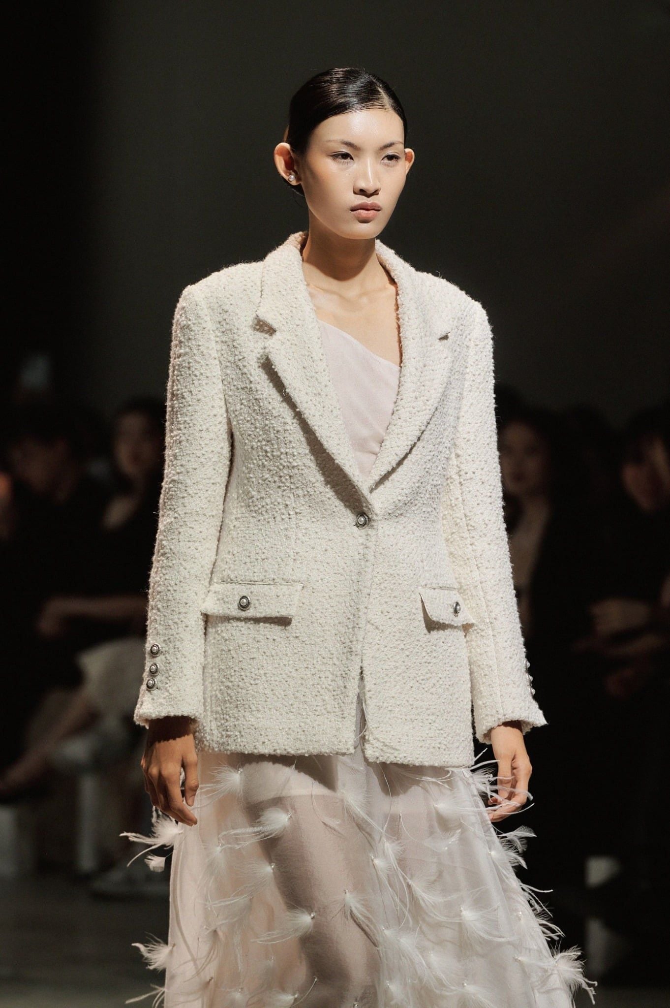 STELLA WOOL- BLEND TWEED JACKET