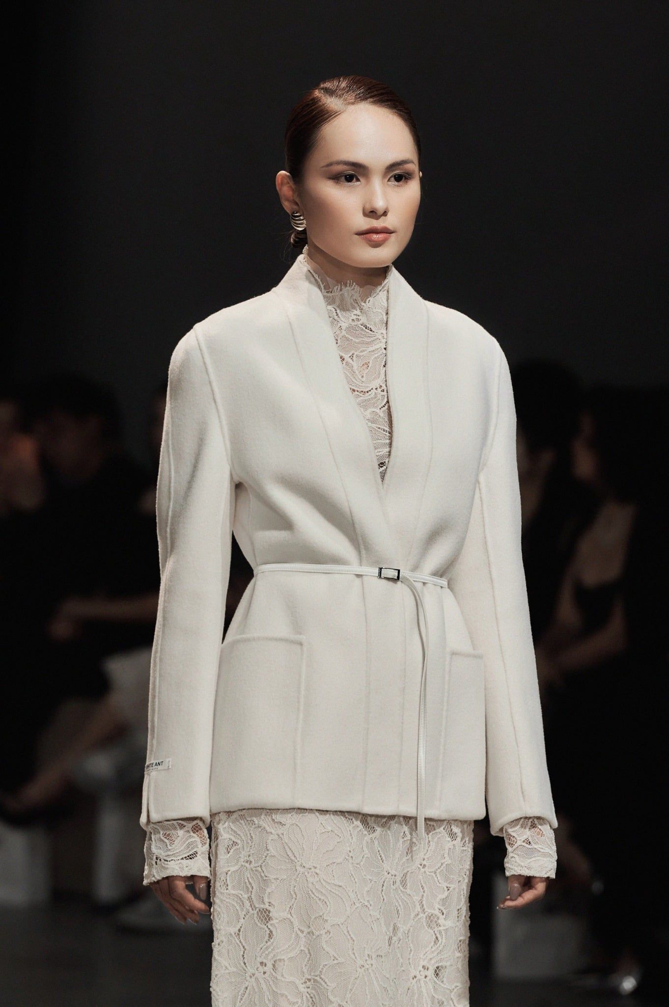 CAMILLE TIE-WAIST WOOL COAT