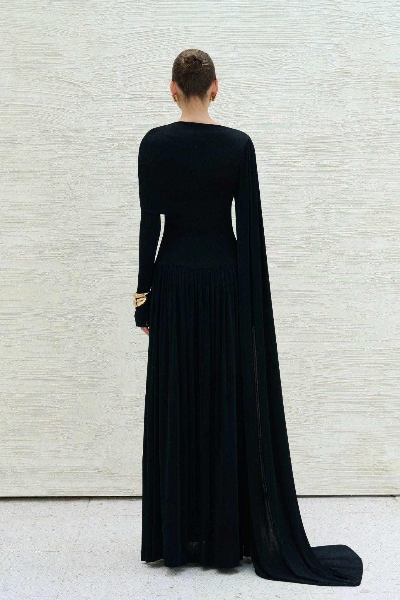 DANNY DRAPED LONG DRESS