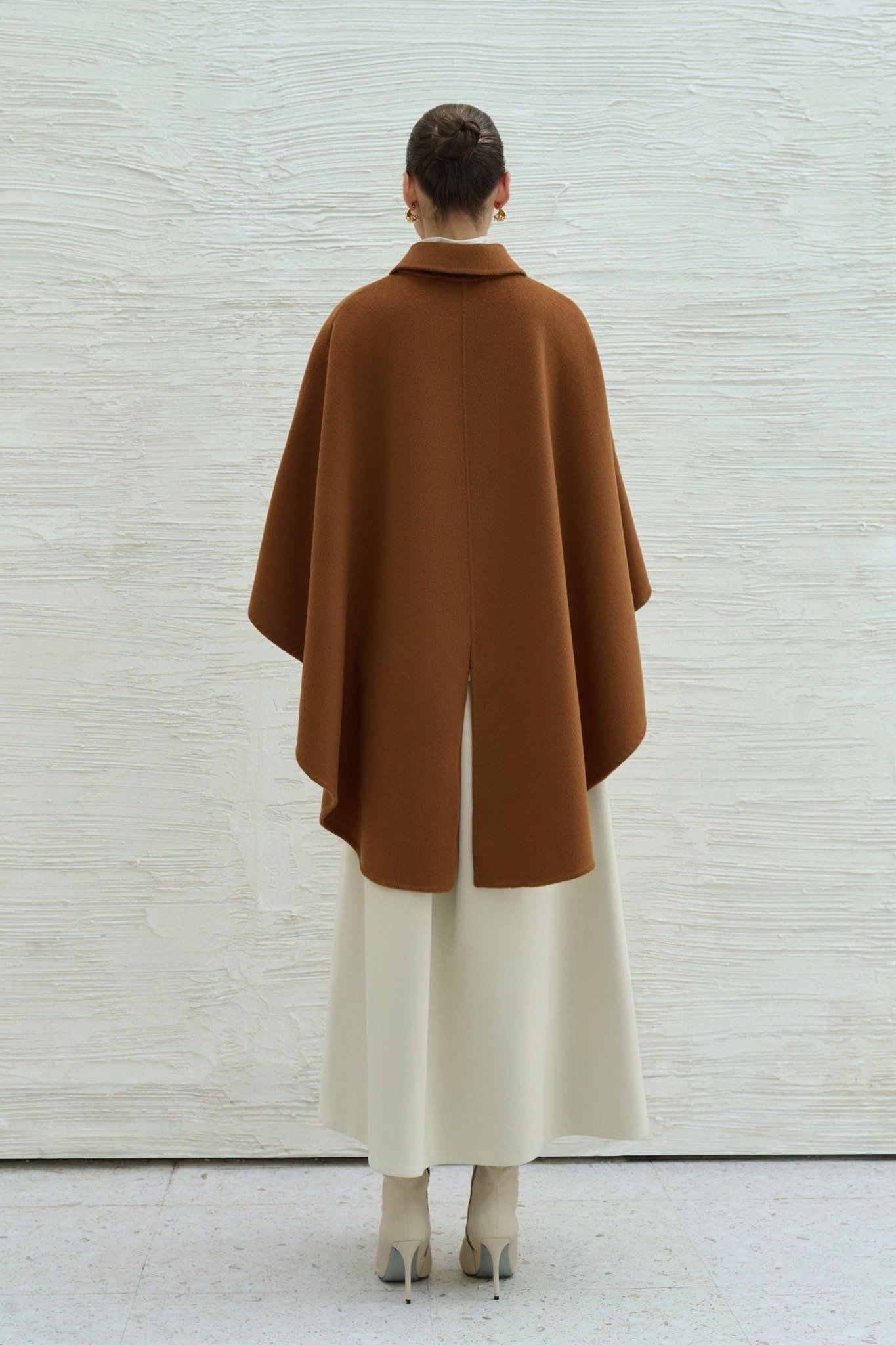 HINA EMB CASHMERE-BLEND CAPE