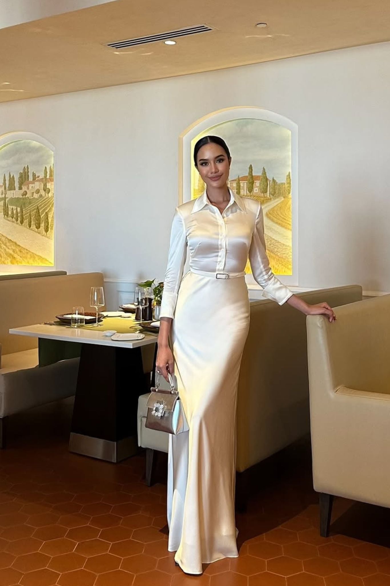 Miss World 2025 Opal Suchata X AUDREY DAY DRESS