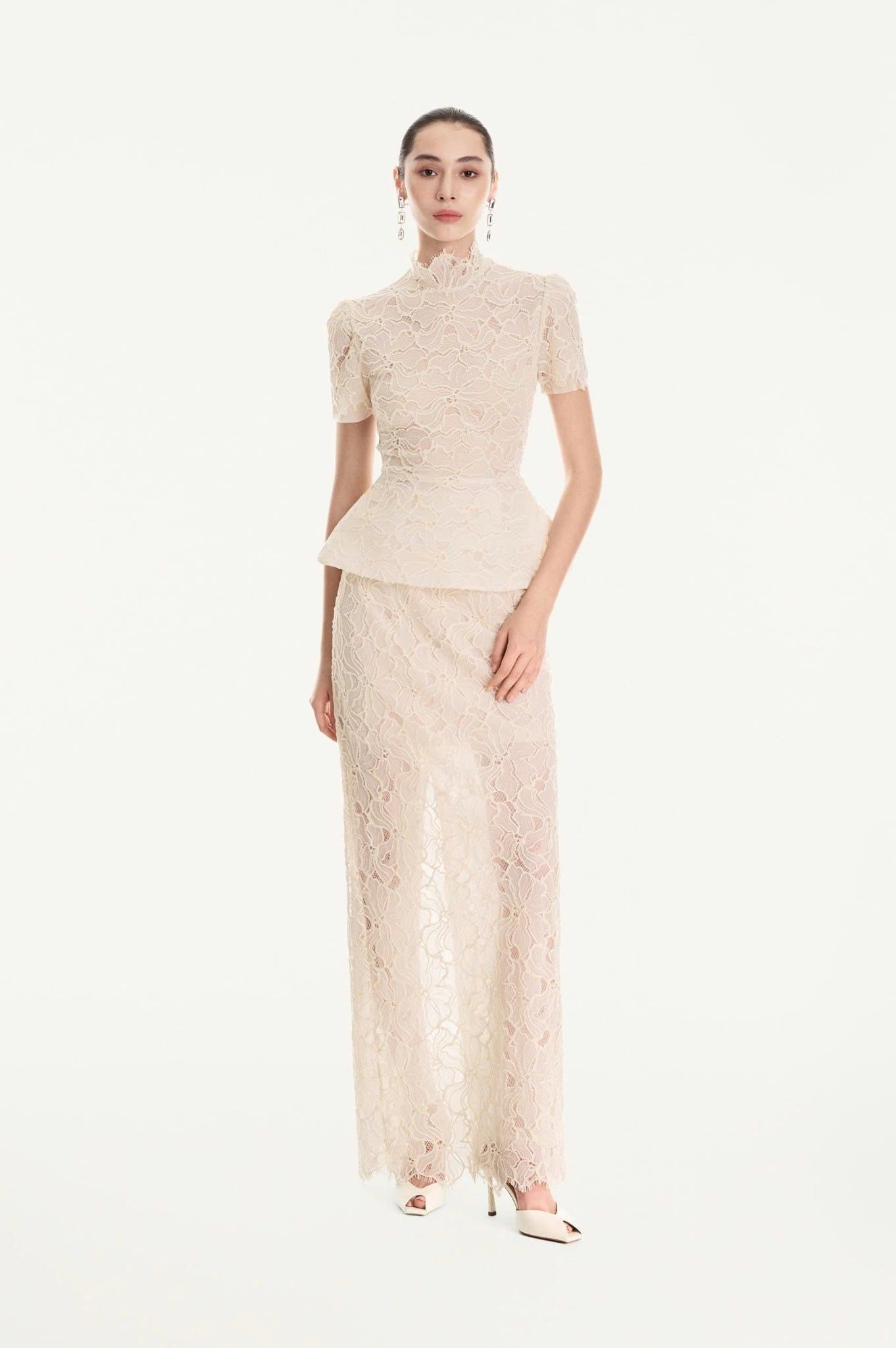 MAEVE FLORAL LACE SKIRT