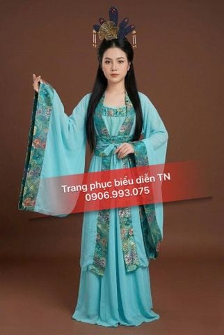  HT10A - Trang Phục Hằng Nga Xanh Ngọc 