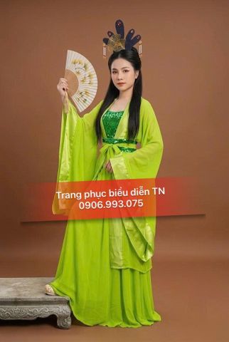  HT10B - Trang Phục Hằng Nga Xanh Lá 