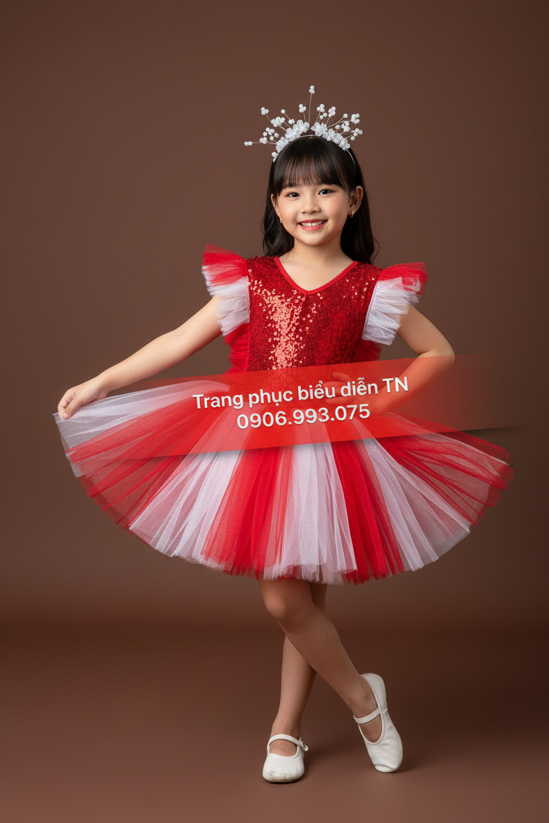 TE02 - Trang phục Váy Bồng Trẻ Em