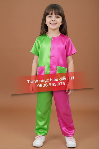  TE29 - Trang Phục Bà Ba Bé Gái 