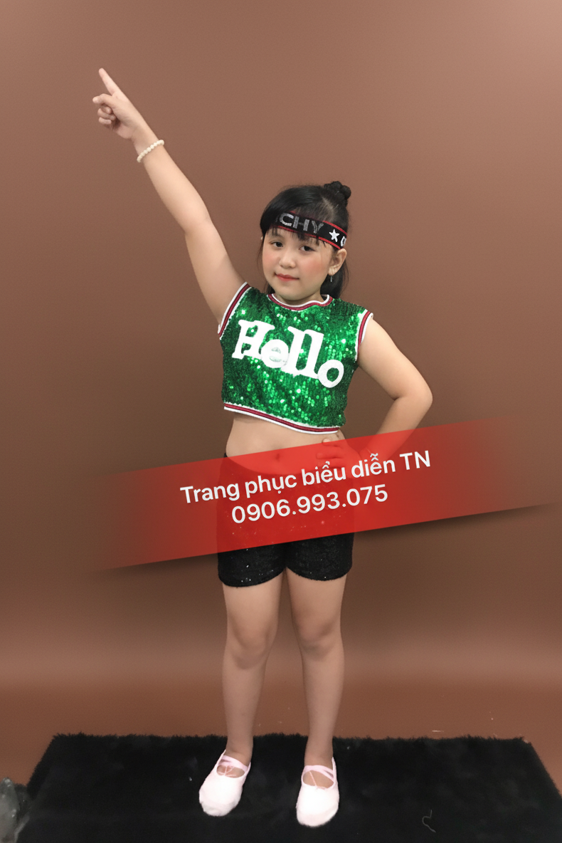 TE22 - Trang Phục Nhảy Kim Sa Sát Nách
