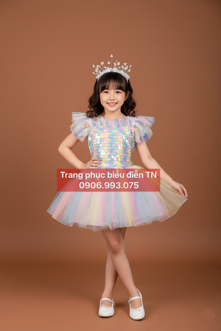  TE07 - Trang phục Trẻ Em Váy Bồng Trẻ Em 