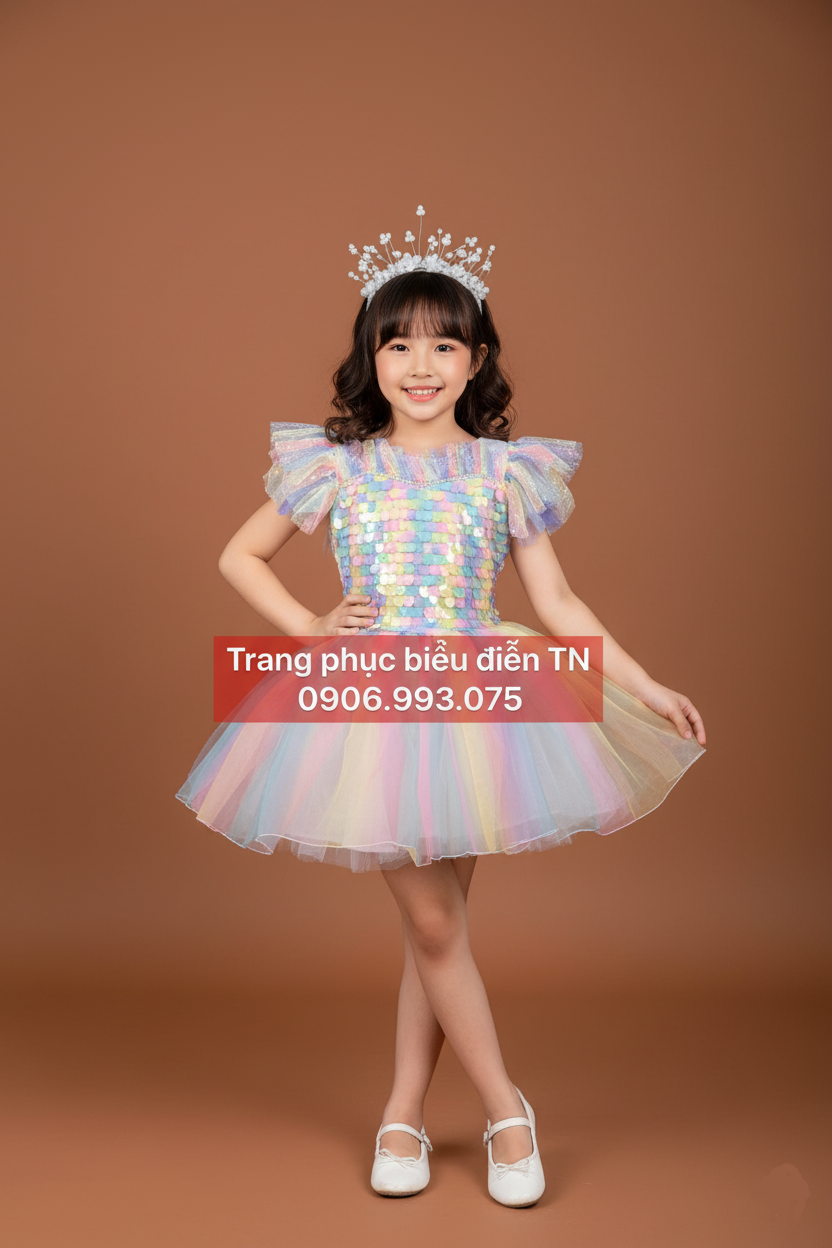 TE07 - Trang phục Trẻ Em Váy Bồng Trẻ Em