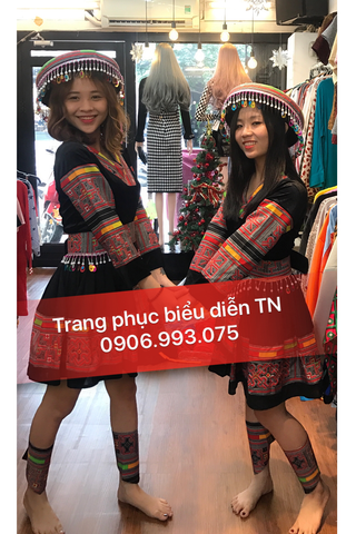  DT12 - Trang phục H'Mong Nữ Phối Thổ Cẩm 