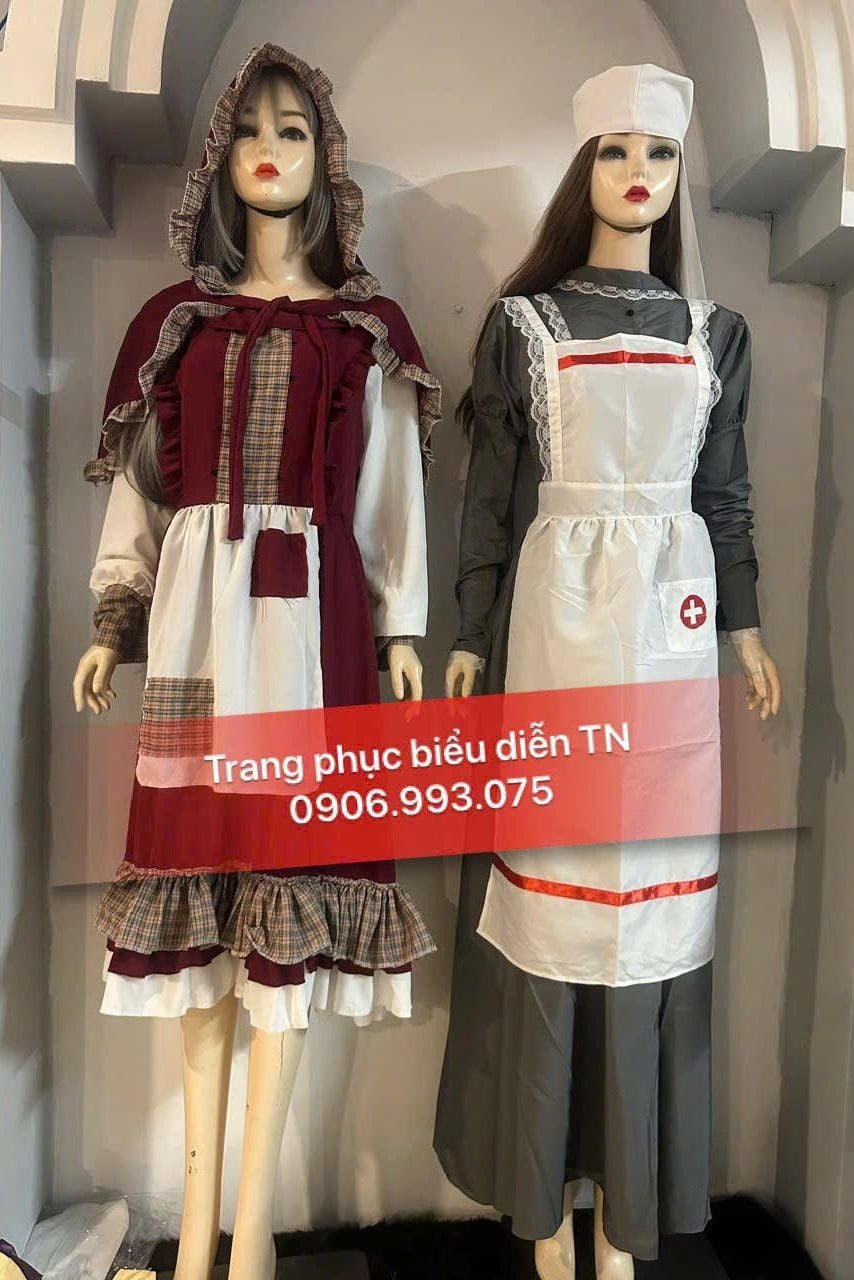 HT124 - Trang Phục Cô Bé Bán Diêm + Y Tá (Châu Âu)