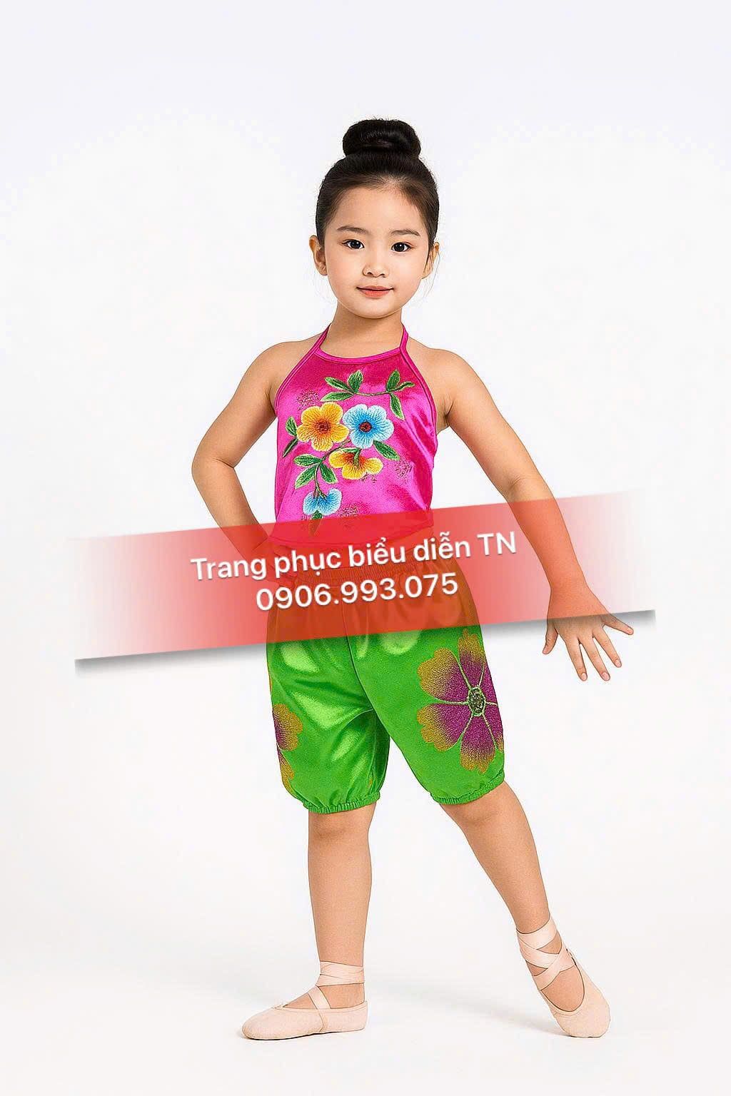 TE46 - Áo Yếm Quần Bom Cho Bé Gái