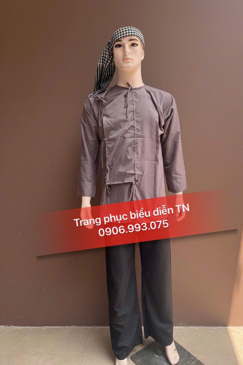 ABB32 - Áo Vạt Hò Nâu Rượu