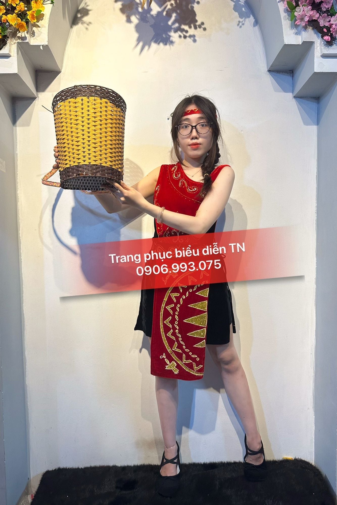 DT98 - Trang Phục Tây Nguyên Nữ Xéo Vai