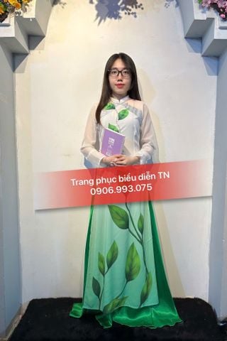  AD11 - Trang phục Áo Dài Nữ Lá Xanh (Người Gieo Mầm Xanh) 