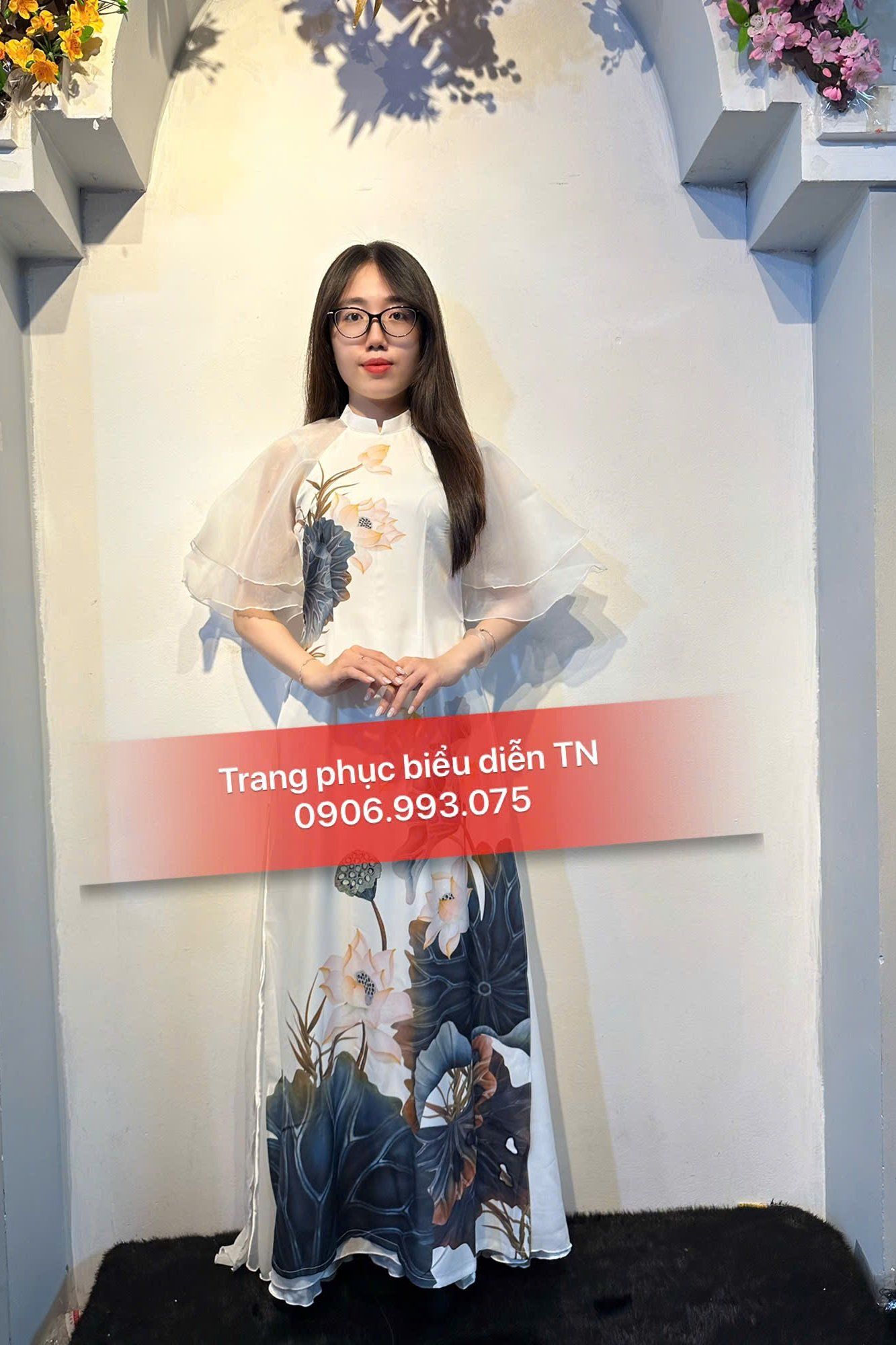 AD10 - Trang phục Áo Dài Trắng Nữ Cánh Tiên