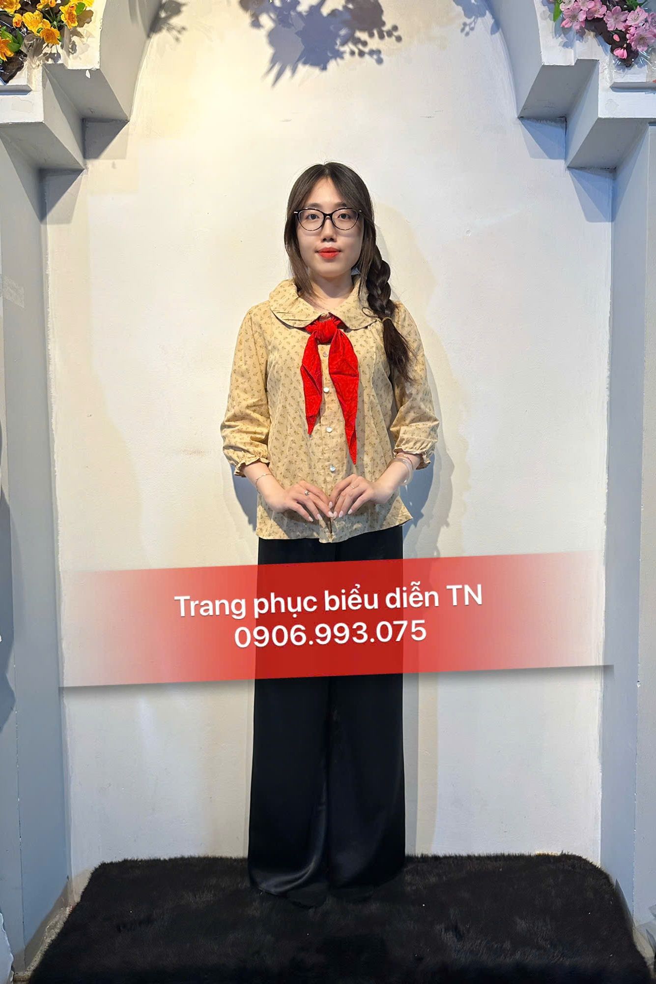 ABB70 - Áo Bà Ba Cổ Lá Sen Tay Lỡ