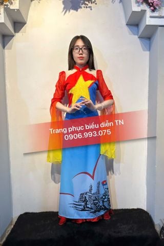  AD07 - Trang phục Áo Dài Sao Vàng Nữ 