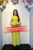 AD37 - Áo Dài Cô 3 Chấm Bi Vàng