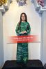 AD32 - Áo Dài Cô 3 Chữ Xanh