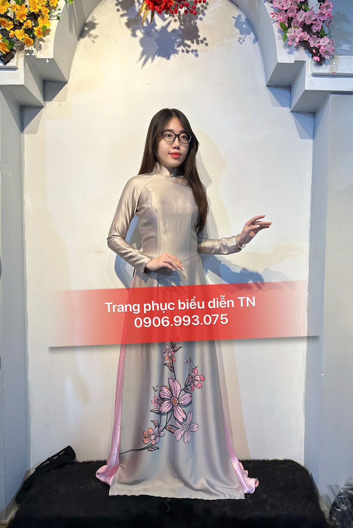 AD48 - Áo Dài Xám (Lẻ)