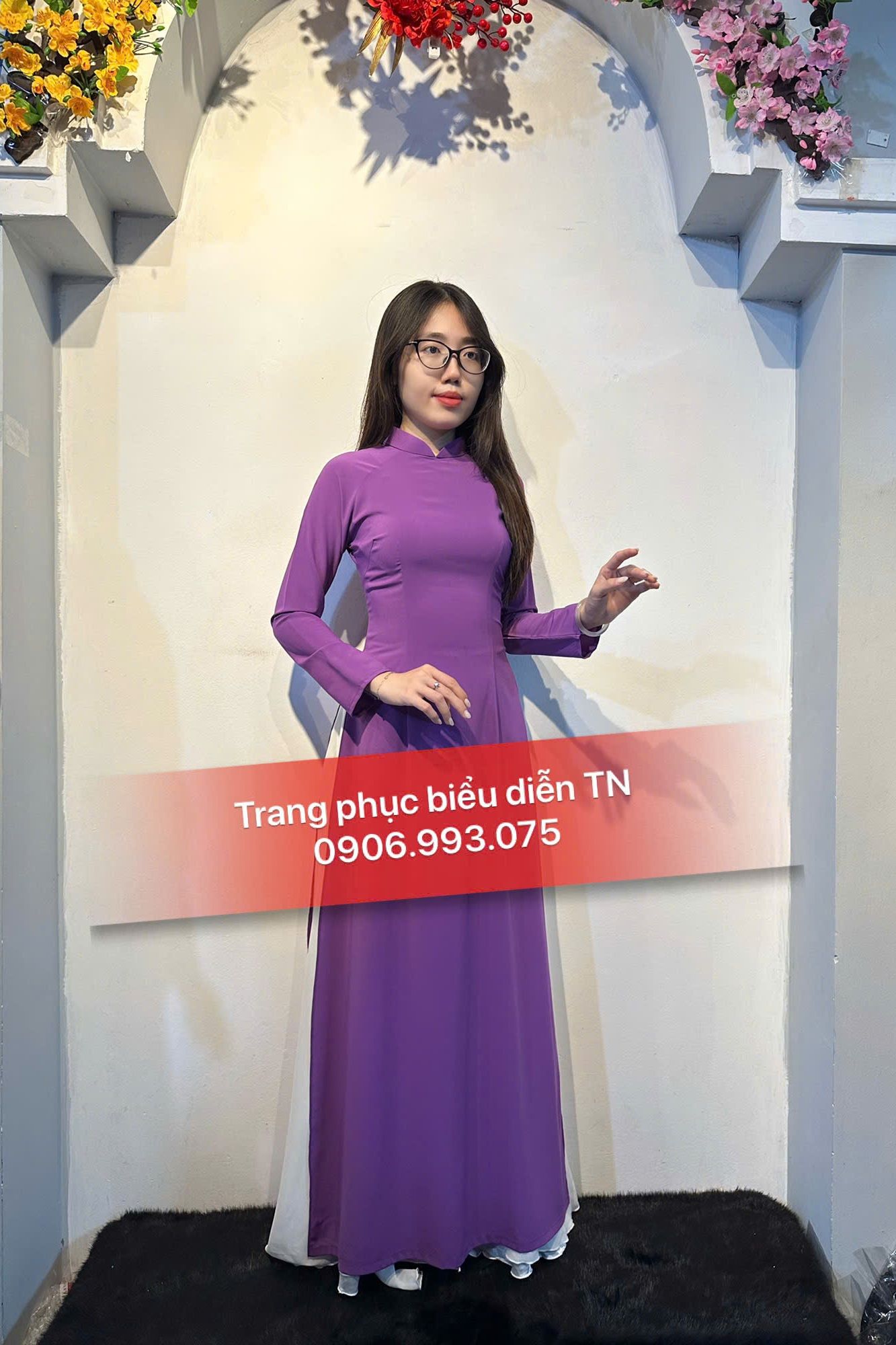 AD51 - Áo Dài Nữ Tím
