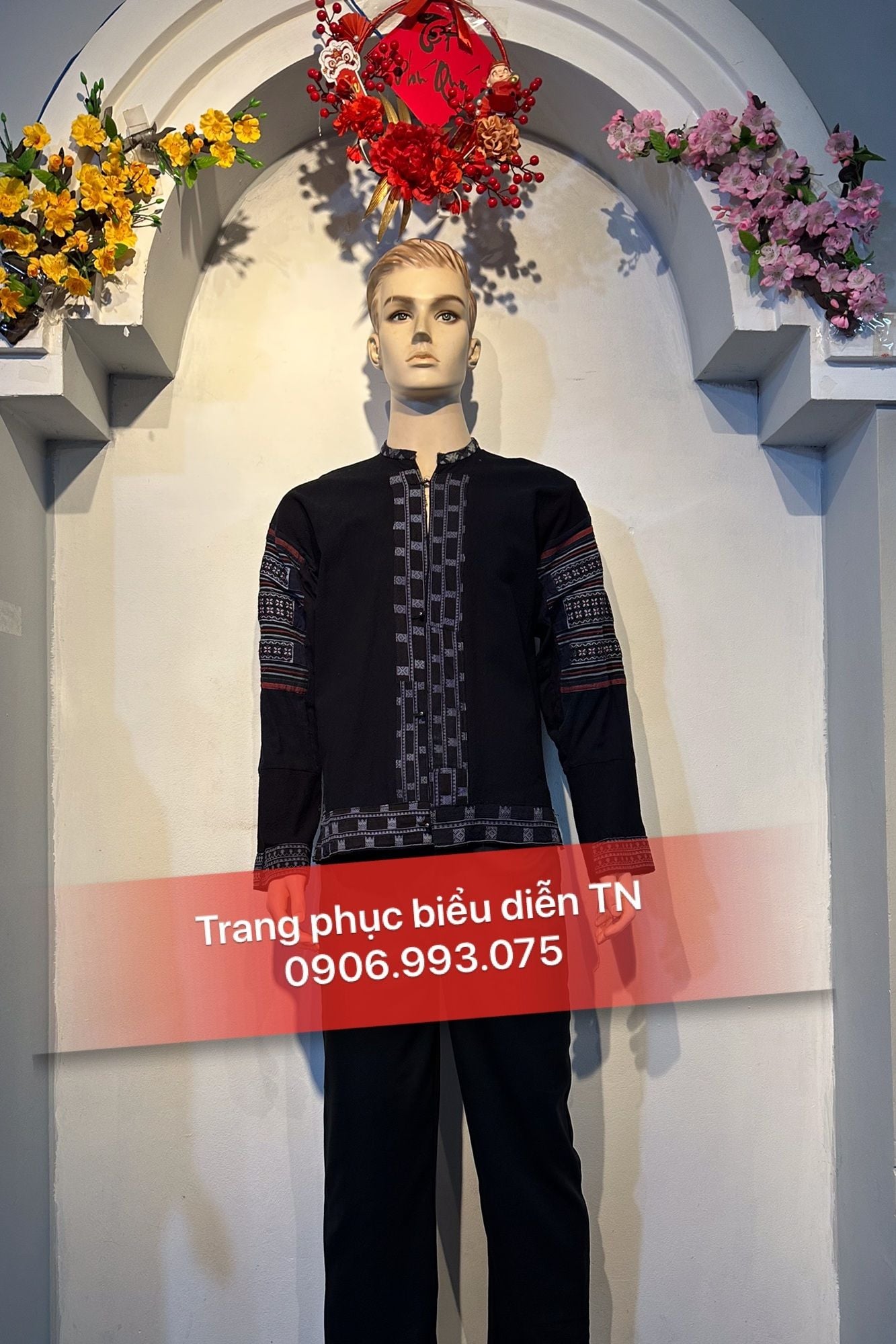 DT22A - Trang Phục H'Mong Nam Vải Chàm