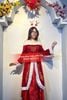NE 08 - Trang phục Noel Nữ Phom Dài Đỏ Đô