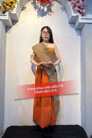  ĐT 111 - Trang Phục Dân Tộc Khmer Nữ Cam 