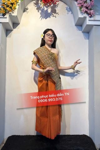  ĐT 111 - Trang Phục Dân Tộc Khmer Nữ Cam 
