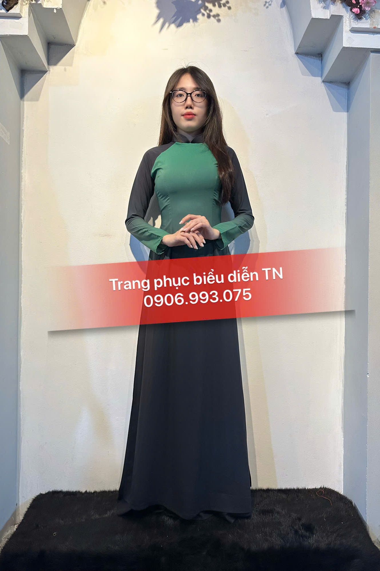 AD72 - Áo Dài Nữ Lụa Loang M5