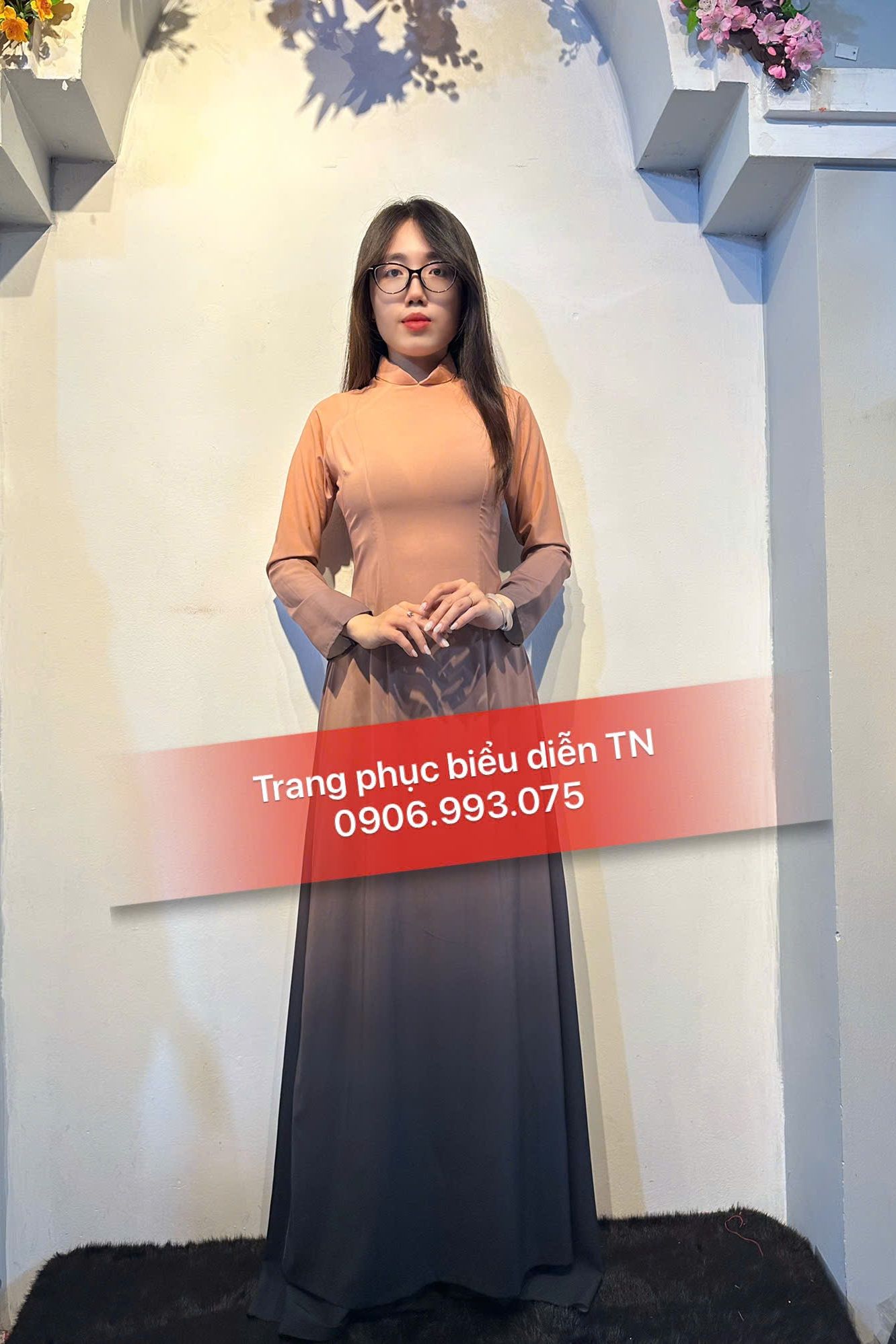 AD74 - Áo Dài Nữ Lụa Loang M7