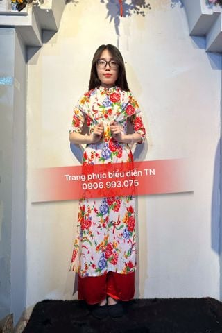  AD79 - Áo Dài Nữ Công Trắng 