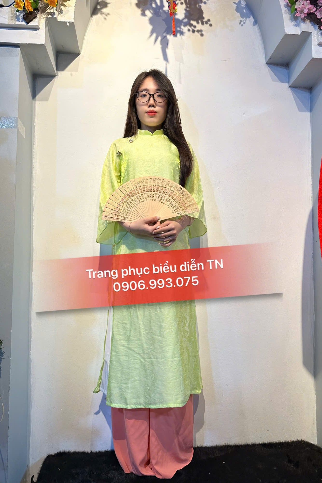 AD93 - Áo Dài Tơ Ánh Kim 4 Tà M8